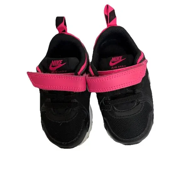 Nike Air Max St 2016 Toddler Sneakers Black Pink Silver Size 5C - Picture 4 of 9